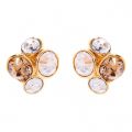 Womens Gold & Colorado Topaz Lynda Jewel Cluster Stud Earrings 16026 by Ted Baker from Hurleys