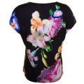 Womens Black Woesy Tapestry Floral S/s Tee Shirt 61994 by Ted Baker from Hurleys
