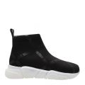 Womens Black/White Logo Sock Trainers 43070 by Love Moschino from Hurleys