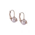 Womens Pink Gold/Rosaline Gia Pearl Drop Earrings 91229 by Vivienne Westwood from Hurleys