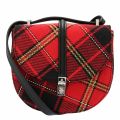 Womens Red Tartan Special Sofia Saddle Crossbody Bag 54498 by Vivienne Westwood from Hurleys