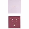 Womens Rose Gold Amoria Sweetheart Necklace & Earrings Gift Set 34055 by Ted Baker from Hurleys