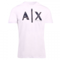 Mens White Camo Detail Logo S/s T Shirt 107285 by Armani Exchange from Hurleys