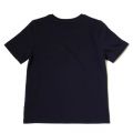Boys Navy Branded S/s Tee Shirt