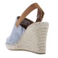 Womens Blue Chambray Monica Wedges 21623 by Toms from Hurleys