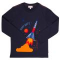 Boys Navy Peeps L/s T Shirt 13403 by Paul Smith Junior from Hurleys