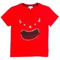 Boys Fire Red Nay S/s Tee Shirt