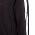 Mens Black Branded Trim Hooded Zip Through Sweat Top 55536 by Emporio Armani from Hurleys