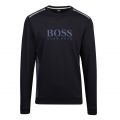 Mens Dark Blue Piping Detail Sweat Top 85769 by BOSS from Hurleys
