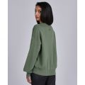 Womens Army Green Drifting Button Knitted Jumper 81966 by Barbour International from Hurleys