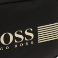 Athleisure Mens Black & Gold Pixel Washbag 31975 by BOSS from Hurleys