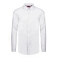 Mens White Koey Textured Logo Trim Slim Fit L/s Shirt 51691 by HUGO from Hurleys