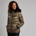 Womens Bronze Premium Strike Hooded Quilted Jacket 51387 by Barbour International from Hurleys