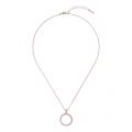 Womens Rose Gold/Crystal Linzzi Luunar Circle Pendant Necklace 54380 by Ted Baker from Hurleys