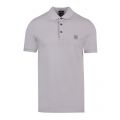 Casual Mens Silver Passenger Slim Fit S/s Polo Shirt 73654 by BOSS from Hurleys