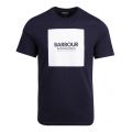 Mens Navy Block S/s T Shirt 82969 by Barbour International from Hurleys
