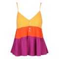 Womens Beeswax/Violet Adira Birch Tiered Cami Top 110495 by French Connection from Hurleys