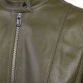 Womens Khaki Lusea Leather Jacket 83567 by HUGO from Hurleys