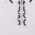 Mens White Dolmar Zip Neck S/s Polo Shirt 36791 by HUGO from Hurleys