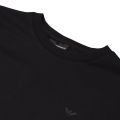 Mens Black Small Logo Crew Sweat Top 22312 by Emporio Armani from Hurleys