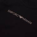 Womens Black Branded L/s T Shirt 78520 by Emporio Armani Bodywear from Hurleys