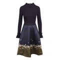 Womens Dark Blue Lotis Pearl Full Skirt Dress 53099 by Ted Baker from Hurleys