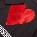 Womens Black Shiny Heart S/s T Shirt 26943 by Love Moschino from Hurleys