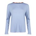 Casual Womens Turquoise Idanna Trim Knit Top 26536 by BOSS from Hurleys