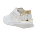 Womens Optic & Gold Allie Flower Trainers 20217 by Michael Kors from Hurleys