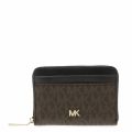 Womens Brown Logo Zip Around Small Purse 35531 by Michael Kors from Hurleys