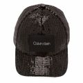 Womens Black Sequinned Cap 34593 by Calvin Klein from Hurleys