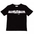 Boys Black Graphic Logo S/s Tee Shirt 65397 by BOSS from Hurleys