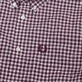 Mens Mahogany Gingham S/s Shirt 76963 by Fred Perry from Hurleys