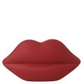 Womens Red Rubber Perspex Lips Clutch Bag