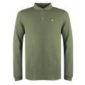 Mens Woodland Green Ottoman L/s Polo Shirt 33312 by Lyle & Scott from Hurleys