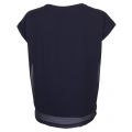 Womens Navy Logo S/s Tee Shirt 69834 by Armani Jeans from Hurleys