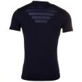 Mens Blue Back Print Eagle Regular Fit S/s Tee Shirt 61234 by Armani Jeans from Hurleys