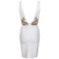 Womens Ivory Opal Bandage Dress
