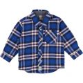 Boys Electric Blue Check L/s Shirt 13357 by Timberland from Hurleys