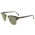 Ebony/Arista/Green RB3016 Clubmaster Sunglasses 9653 by Ray-Ban from Hurleys