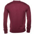 Mens Bordeaux Small Logo Crew Knitted Jumper 61281 by Armani Jeans from Hurleys