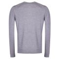 Casual Mens Light Grey Albonok Crew Neck Knitted Top 28230 by BOSS from Hurleys