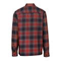 Mens Dark Red Lecture Check Flannel Shacket 94169 by Ted Baker from Hurleys