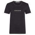 Womens Black Degrade Logo Box Slim Fit S/s T Shirt 56206 by Calvin Klein from Hurleys