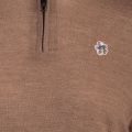 Mens Tan Tooting Half Zip Knitted 98356 by Ted Baker from Hurleys