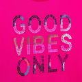 Girls Bright Pink Good Vibes Only Dress 93315 by Billieblush from Hurleys