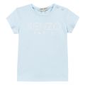 Toddler Light Blue Logo S/s T Shirt 36427 by Kenzo from Hurleys