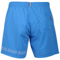 Mens Bright Blue Dolphin Repeat Logo Swim Shorts 107309 by BOSS from Hurleys
