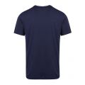 Mens Navy/Lime Beach Regular Fit S/s T Shirt 81279 by BOSS from Hurleys