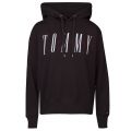 Womens Tommy Black Essential Logo Hoodie 34730 by Tommy Jeans from Hurleys